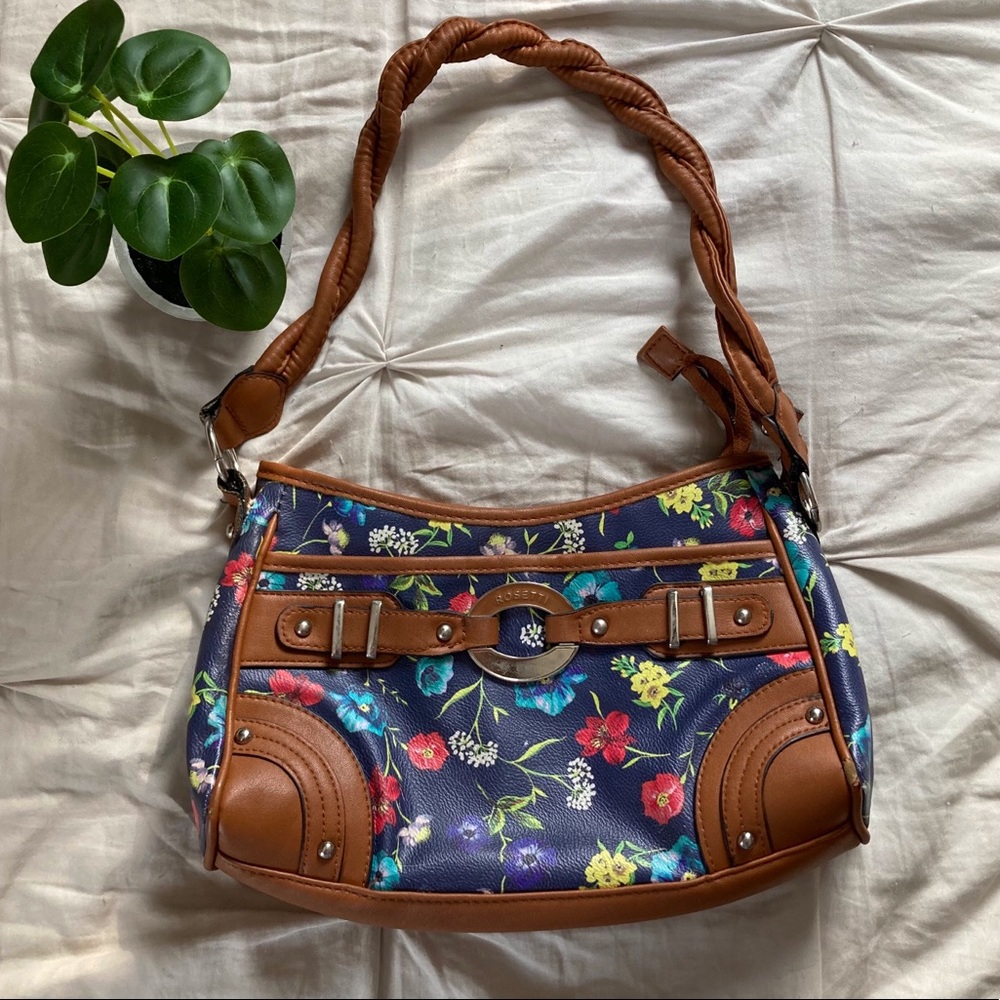 Blue Floral Spring Purse